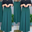 Elegant High-End Southeast Asian Cross-Border Thin Skirt Women's Loose-Fit Medium-Age Mother Bell Bottoms Anti-Wrinkle