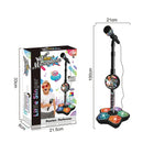 Kids Microphone with Stand Karaoke Mic Speaker with Lights Music Instrument Toys Singing Machine Birthday Gift for Girl Boy