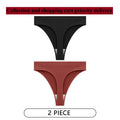 CINOON 2Pcs/Lot Women Sexy 5 Color Panties Low-waist Comfort Underwear G String Thong Breathable Lingerie Temptation Intimates