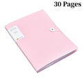 A4 File Folder Display Book 30/60 Pages Transparent Insert Paper Document Organizer Bag Office School Supplies Stationery