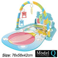 Baby Fitness Stand Music Play Gym Activity Toys Newborn Piano Crawling Blanket Pedal Game Pad Early Education 0-36 Months Gifts