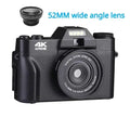 4K Digital Camera For Photography and Video Auto focus Anti-Shake 48MP Compact Vlogging Camera 3' '180°Flip Screen with Flash