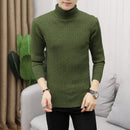 Winter Men's Turtleneck Sweater 2022 New Knitwear Large Size Clothes Casual Pullovers Personality Fashion Cold Shirts