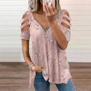 Women Blouse Sexy Breathable Lady Summer T-shirt Soft Summer Blouse Plus Size Lady Summer Top Lady Garment