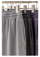 380g Men's Plus Size 100% Cotton Acid-Washed Casual Long Pants Jogger Sports Trousers Male High Quality Retro washing Sweatpant
