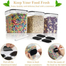 Cereal Container Food Storage Containers, Airtight Dry Food Storage Containers Set of 8 (2.5L/85oz) for Flour, Sugar, Cereal