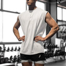 2025 Men's sports fitness vest, summer quick-drying mesh loose breathable comfortable running sleeveless T-shirt top