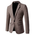 Autumn and Winter New Men's Fashion Casual Men's Suit Plaid Small Blazer Jacket