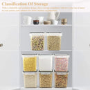 Cereal Container Food Storage Containers, Airtight Dry Food Storage Containers Set of 8 (2.5L/85oz) for Flour, Sugar, Cereal
