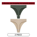 CINOON 2Pcs/Lot Women Sexy 5 Color Panties Low-waist Comfort Underwear G String Thong Breathable Lingerie Temptation Intimates