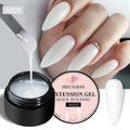 MEET ACROSS 8ml Aurora Extension Nail Gel Polish Glitter Sparkling Nail Art Semi Permanent Building Gel For Nails Manicure