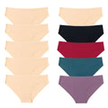 BZEL 10PCS/Set Seamless Women's Panties Silk Satin Underwear Health Comfort Lingerie Sport Breathable Briefs Underpants Hot Sale