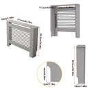 S M L XL Extra Tall 92CM Radiator Cover MDF Cabinet Grill Shelf Fence Panel Barrier