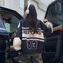 2023 Y2k Red White Bomber F1 Jacket Women Men Biker Racer Jacket Retro Hip Hop Grunge Clothes Trend Oversize Windbreaker Varsity