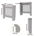 S M L XL Extra Tall 92CM Radiator Cover MDF Cabinet Grill Shelf Fence Panel Barrier
