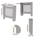 S M L XL Extra Tall 92CM Radiator Cover MDF Cabinet Grill Shelf Fence Panel Barrier