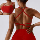 Cloud Hide Sexy Back Sports Bra Women Yoga Crop Top Home Fitness Workout Underwear Dancing Vest Plus Size Running Cycling Shirt