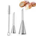 3pcs Nozzles Sets Cake Icing Tips Piping Pastry Bag Bakery Puff And Cupcake Cream Decorating Tools Professional Accessories