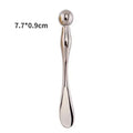 Face Lift Eye Massager Natural Jade Stone Steel Ball Beauty Tools Eye Cream Divided Scoop Massage Roller Silicone Makeup Stick