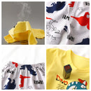 Spring Summer Baby Cotton Cartoon Clothes 2pcs Sets Baby Cotton Clothes T-shirts+Pants Set for Boys Girls Kids Sports Outwear
