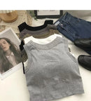 Fashion Uniform Color Tanks Camisole Clothing Sexy Waistcoat for Women Sports No Steel Ring Chest Pad Yoga Vest Nylon Underwaist