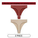 CINOON 2Pcs/Lot Women Sexy 5 Color Panties Low-waist Comfort Underwear G String Thong Breathable Lingerie Temptation Intimates