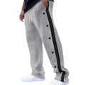 2024Spring and Autumn New Men's Trousers Texture Jacquard Single-Breasted Side Stripe Loose plus Size Casual Pants Sweatpants