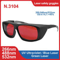 laser glasses 190-2000nm 10600nm OD6 CO2 Laser Protection goggles 1064 532 200-2000nm IPL Laser Safety Glasses  Laser protection