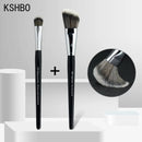 KSHBO 2pcs/set Makeup Beauty Tools Foundation Brush 47 Broom Head Liquid Foundation Shadow Repairing for Women Face Base Brushes