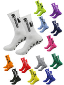 6 pairs of football socks, men's and women's mid length anti slip training socks, thickened professional sports socks
