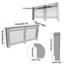 S M L XL Extra Tall 92CM Radiator Cover MDF Cabinet Grill Shelf Fence Panel Barrier