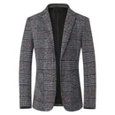 New Spring Autumn Men Plaid Blazers Jackets Male Korean Design Slim Suits Coats Business Casual Slim Fit Blazers Men's Clothing