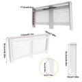 S M L XL Extra Tall 92CM Radiator Cover MDF Cabinet Grill Shelf Fence Panel Barrier