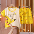 Short Pajamas Set For Boys Baby Girls Clothes Set Kids Summer Tops Pants Cartoon Sleepwear Pyjamas Toddler