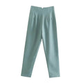 TRAF Ladies Pants Office Wear Black Pink White Pants for Women Fashion High waist Formal Pants Office outfits Pencil Trousers