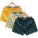 3-4Pcs Cotton Mens Boxers Shorts Loose Sleep Underpants High Quality Printed Casual Panties Comfortable Homewear Men Underwear