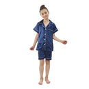 teenager loungewear children home clothing kids pajamas set girls silk satin pijama boys sleepwear baby nightgowns for 3-13Y