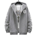 Angel Wings Personality Pattern Female And Man Zip Hoodies Harajuku Fleece Hooded Fashion Casual Pullovers Hip Hop Loose men Top