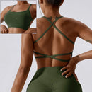 Cloud Hide Sexy Back Sports Bra Women Yoga Crop Top Home Fitness Workout Underwear Dancing Vest Plus Size Running Cycling Shirt
