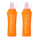 UTOBEST UTR203 250ml 500ml Soft Flask Folding Collapsible TPU Water Bottle for Running Hydration Pack Vest