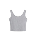 Wholesale Women Solid Color Suspender Camisole Tank Top for Women's Short Yoga Sports Crop Top Sleeveless Slim Fit Tops
