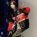 2023 Y2k Red White Bomber F1 Jacket Women Men Biker Racer Jacket Retro Hip Hop Grunge Clothes Trend Oversize Windbreaker Varsity