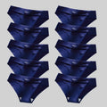 Giczi 10PCS/Set Seamless Women's Panties Solid Color Silk Satin Underwear Breathable Comfortable Briefs Sexy Lingerie Cozy Panty