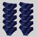 Giczi 10PCS/Set Seamless Women's Panties Solid Color Silk Satin Underwear Breathable Comfortable Briefs Sexy Lingerie Cozy Panty