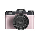 4K Digital Camera For Photography and Video Auto focus Anti-Shake 48MP Compact Vlogging Camera 3' '180°Flip Screen with Flash