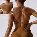 Cloud Hide Sexy Back Sports Bra Women Yoga Crop Top Home Fitness Workout Underwear Dancing Vest Plus Size Running Cycling Shirt