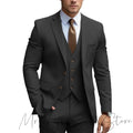 2024 New Men's Formal Fit Single breasted Elegant man suit Customized Casual Business Office Jacket 3 Piece Set Comfortable