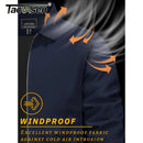 TACVASEN Lightweight Work Jackets Mens Classic Tunic Style Zipper Pockets Bomber Jackets Full Zip Spring Fall Jacket Outwear