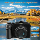 56MP Digital Camera Front Rear Dual Lens Selfie 4K Photography Camcorder Auto Focus 16X Youtube Livestream WIFI Webcam DIY Frame