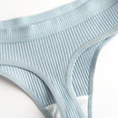 WarmSteps 10PCS Women's Panties Set Simple Striped Thongs Female Cotton Underwear Sexy Lingerie Cozy Sports G-Strings Underpants